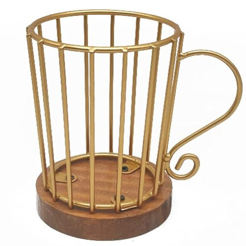 Glixoft Organizzatore per Capsule di caffè con Base in Legno Porta Capsule di caffè Accessori per Stazione del caffè per Casa Cucina Bar Ufficio