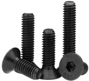 NKCVEZBW Compatible With M8 Allen Screws Inner Hexagon Screw Countersunk Bolt Flat Head Machine Bolts Medium Carbon Steel Black Color Thread Nail(M8x70mm (2pcs))