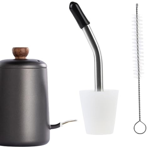 Adaptateur De Bec Verseur De Cafetière,Bec Verseur Pour Alcool - Avec Brosse De Nettoyage, Couvercle De Bec Conique Diamètre 15-18mm Résistant À La Chaleur Pour Eau, Boissons, Lait Chaud, Restaurants