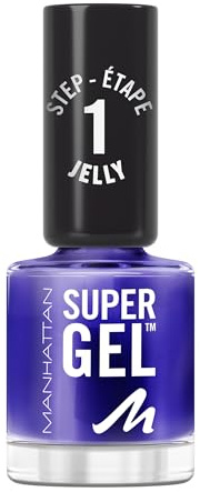 MANHATTAN Super Gel Nail Polish, Jelly Gloss, langhaltender Nagellack, hochglänzendes Finish, einfache Anwendung, gelartige Maniküre, splittert nicht, cleane Formel, 017 Jellyfish, 12ml