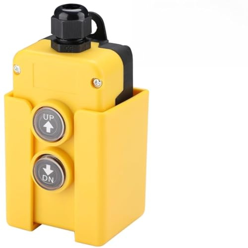 wkao Mando a distancia para remolques de volquete, interruptor de arriba y abajo de 12 V CC, botón de 3 cables/4 cables para elevadores, carretillas elevadoras y plataformas de elevación