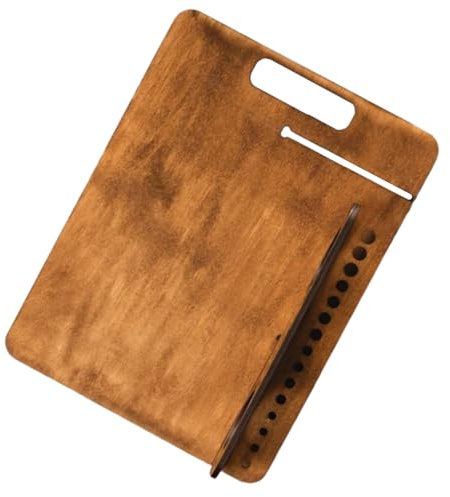 Tavoletta portablocco portatile da disegno con manico e porta pennelli, 26 x 40 cm, per artisti e studenti, lavagna da disegno per artisti