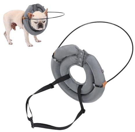 Stoßstange für Blinde Hunde – Verstellbarer Kollisionsring aus Polyester und | Kopfschutz für Tiere mit Augenproblemen | Sicherer Komfort für Hunde und Katzen