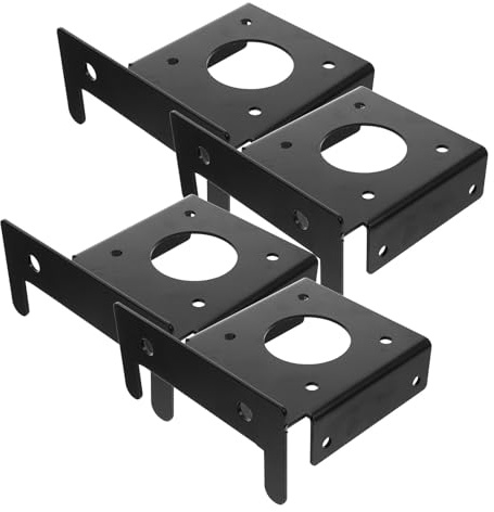 LIFKOME 4pcs Stainless Steel 4x4 Deck Post Base Brackets Heavy Duty Wood Post Anchor for Pavilion Railing Support DIY Pergola and Deck Anchors