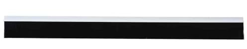 Självhäftande dörrborsttätningar 12 stycken vit 100 cm med aluminiumlegering, PVC nylon, för rumsdörr, ytterdörr, inbrottsskydd, ljudisolering, montering, energieffektivitet