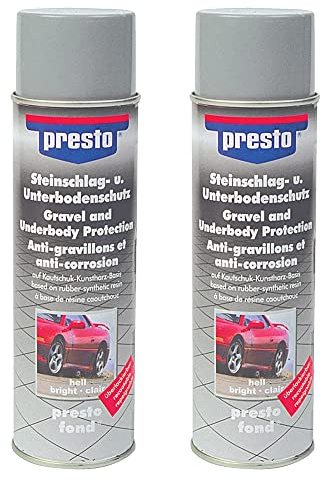 PRESTO 2x 500ml Steinschlag-Unterbodenschutz hell