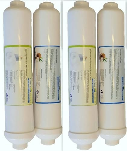 2 x Ersatzfilter Set für 3-stufige Umkehrosmoseanlage/Osmoseanlage Filter Qualitätsmarke Osmoclean