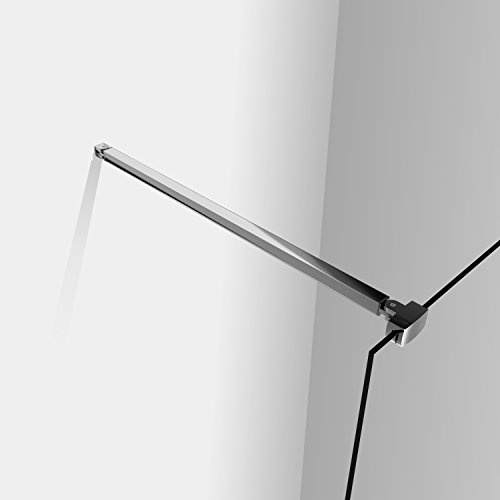 Barre de fixation 90 cm barre de stabilisation avec la pince renforcé barre de douche en aluminium en chromé