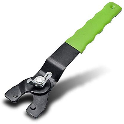 SENRISE Adjustable Y-Type Grinder Wrench Pin Spanner, Universal 8-50mm, Green, Iron, HA0362