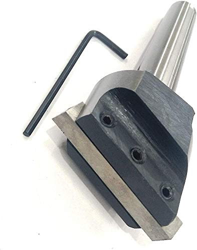 Fly Cutter MT3 Shank (M12 x 1.75 Drawbar) for Lathe & Milling Machine w/HSS Bit Precision Milling Vice Vise Machine Tools