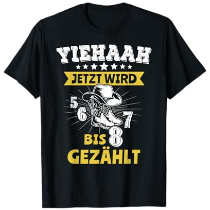 Lustige Line Dance Sprüche Cowboyhut Westerntanz T-Shirt