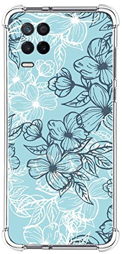 Tumundosmartphone Coque Silicone Anti-Chocs pour Realme 8 5G / Narzo 30 5G Design Dessins - Fleurs 03