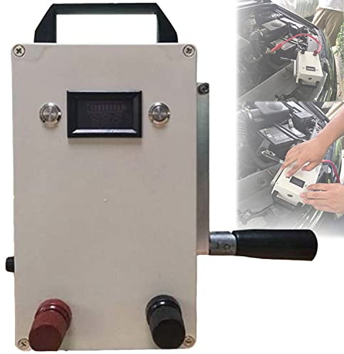 AALGO Generador De Manivela Portátil con Toma De Corriente 150W Estación De Alimentación Portátil,Generador De Energía Móvil De Emergencia,para Viajes Camping Senderismo Survial,110V