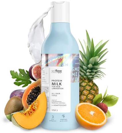 Soflow Latte Proteico Capelli Laminazione Capelli Soluzione Nutriente con Proteine Naturali e Jojoba per Elasticità e Lucentezza Cura Profonda per Capelli Danneggiati Fragili