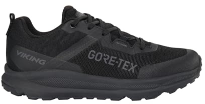 Viking Stride Low GTX M Walking Shoe da Uomo, Nero, 45 EU