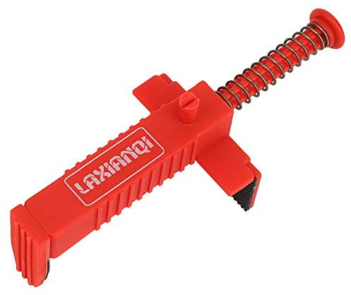 2PCs Brick Liner Plumber Tools Leveling Measuring Tool Hardware Accessory Red PlasticRed Brickwork Line Puller Brick Liner Has a Spring Loaded Clip to Safely Cla (Red Bricklaying