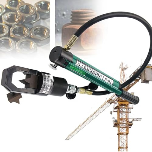 ZXSYYDS Hydraulic Nut Splitter, Split Type Hydraulic Nut Cutter, Nut Cutter Breaker with Hand Pump and Small Blade, Nut Breaker for Construction Site and Shipbuilding,FYP-24
