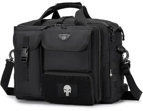 BAGZY Arbeitstasche Herren Multifunktional Taktische Tasche Range Bag Laptoptasche 14/15,6/17 Zoll Aktentasche Pilotentasche Bundeswehr Einsatztasche Combat Tasche Männerhandtasche Feuerwehrtasche