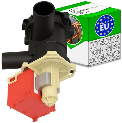 Laugenpumpe 30W für Waschmaschine 00144192 144192 00143525 143525 für Bosch | 00145905 145905 für Balay für Siemens - MADE IN EU - Garantie 5 Jahre - ONIX TECH