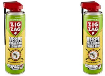 Zig Zag, Vespaio Precision, Insetticida Vespe spray ad azione immediata, con valvola a doppia erogazione, formato 400 ml (Confezione da 2)