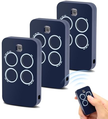 433,92MHz Telecomando Cancello compatibile con GENIUS,Telecomando per Cancelli per Telecomando ECHO TX4 433 RC,ECHO TX2 433 RC,TE443H BRAVO(3 pezzo)