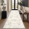 Homcomodar Alfombra Antideslizante para Pasillo 80x300cm,Vintage Alfombra para Corredor Lavable, Beige Alfombras para Entrada Cocina Dormitorio Lavandería