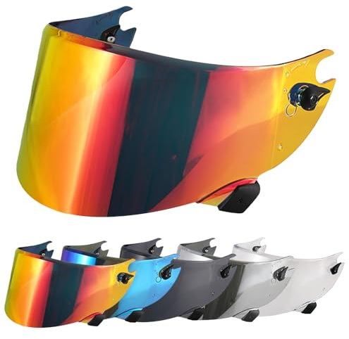 VCOROS Helmvisier für Race R Pro GP, Motorradhelm Visier | Motorrad Windschutz Helm Objektiv Visier,Integralhelm Visier,Motorradhelm Visier Ersatz