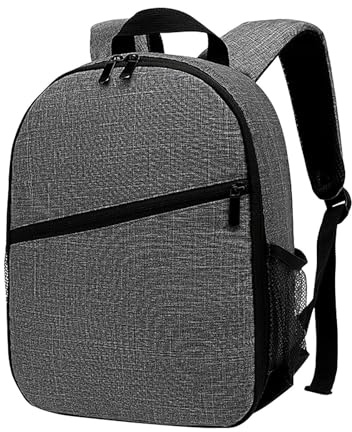 Professionale per fotocamera - Custodia impermeabile con capacità DSLR/SRL, con scomparti per obiettivi, flash, treppiede e , adatta per fotografi in viaggio, Grigio, verwijzen naar de