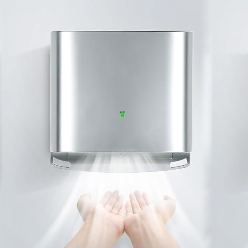 Automatic Induction Hand Dryer - Energy Saving Touch-Free Wall-Mounted Electric Hand Dryer for Kitchen and Bathroom