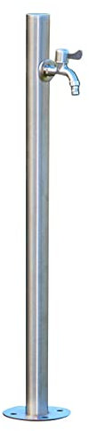ZATTYDV Rubinetto per Esterni in Acciaio Inossidabile WeatherOutdoor per Fontana con Pompa d'Acqua per Giardino Quadrato da Cortile con Colonna d'Acqua Indipendente per
