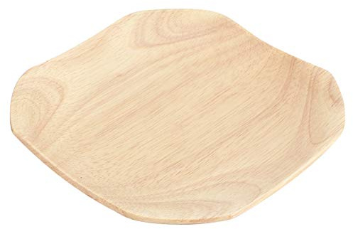 Nikou Plato cuadrado de madera para sushi, bandeja para aperitivos y meriendas, 30 x 30 cm, ideal para servir sushi, pasteles secos y otros aperitivos