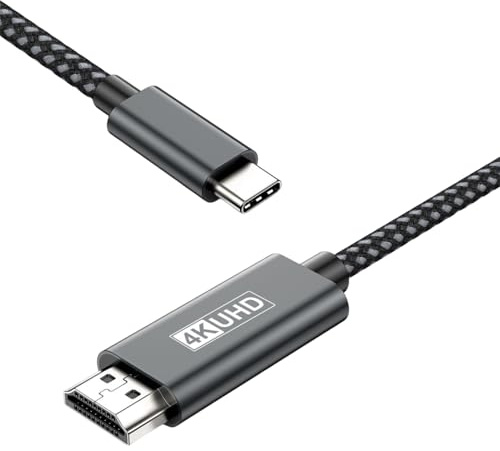 4K USB C to HDMI Cable 2M, USB Type C to HDMI Cable, 3/4 to HDM I Cable for Phone to TV