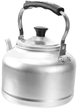 FUNNETOYU Hervidor De Agua Metálico De Aluminio Grueso 3 Litros Resistente Para Estufa, Tetera Doméstica Práctica Para Cocina y Preparación De Té