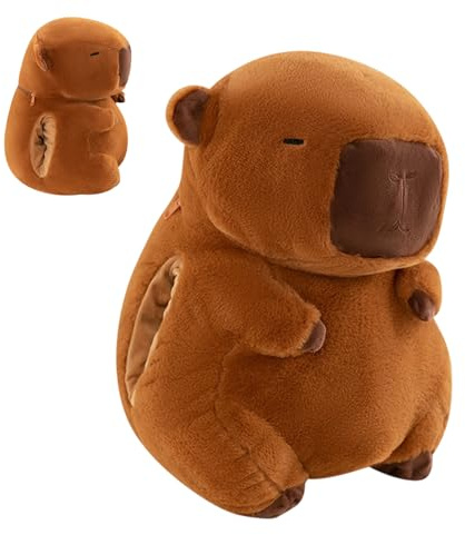 Scaldamani con bottiglia di acqua calda – Scaldamani capibara morbido peluche e giocattolo per riscaldare le mani | Bottiglia di acqua calda morbida riempita per bambina