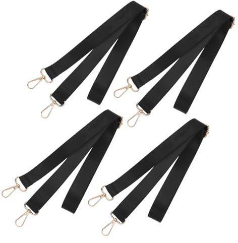 WEKAMOS 4 Verstellbare Elastische Beinriemen für Pferdedecken 150cm mit Drehbaren Metallverschlüssen Goldfarben Ersatz Befestigungsbänder für Pferdedecken 4 Stück