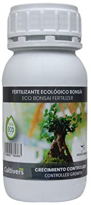 CULTIVERS Fertilizante Ecológico para Bonsái Líquido 250 ml Con Micronutrientes y Aminoácidos.