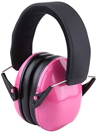 LiebeWH Cache-oreilles Anti-Bruit Anti-Bruit, Casque Rose Casque Enfants Mousse Pliable Réduction du Bruit Cache-oreilles de sécurité Protection Auditive pour Enfants (Rose)
