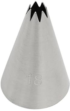 BrandNewCake® Beccuccio Stella Aperta #18 - Ugello in Acciaio Inox - Decorazione Torte - Accessorio per Pasticceria