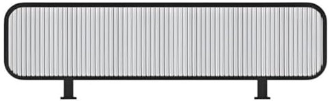 Artiz Halbtransparenter Räumlicher Teiler Für Restaurant-Fach, Desk Privacy Panel 30cm H Anbauwand Bildschirme Für Den Raumteiler Für Office Workspace (Farbe : Black-B, Größe : 100x30cm)