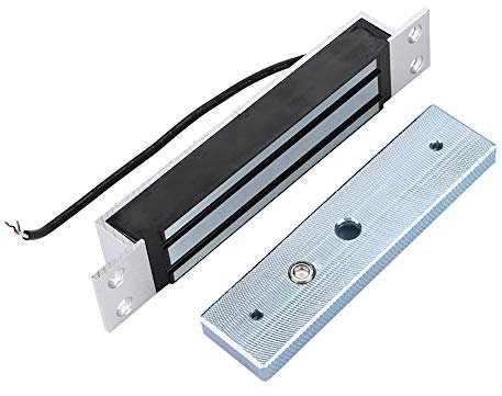 Serrure Magnétique électrique 600 Lb/280 Kg, Force De Maintien de la Serrure De Porte électromagnétique Pour le Contrôle D'accès, Système De Contrôle D'accès De Porte à Ouverture Extérieure, Verrouill