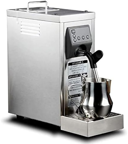 XNZJHPP Mousseur à Lait Automatique 1450W, Machine Commerciale à mousser Le café en Acier Inoxydable avec Fonction de mémoire, 40C-90C/104 F-194F/, pour Le Lait