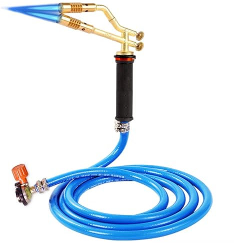 casstaly Torcia di saldatura a doppia testa GPL Torcia a gas Condizionatore d'aria Torcia di saldatura a tubo in rame