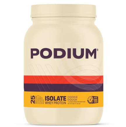 Podium Nutrition, Whey Protein Powder, Cookie Dough, 25 Servings, 25g Protein Per Serving, Gluten Free