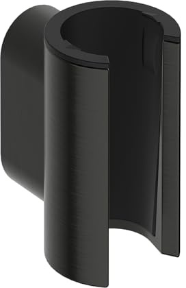 hansgrohe Porter Fine - Duschkopfhalterung, Duschhalterung für Brauseschläuche mit konischer Mutter, Handbrause Halterung, Brushed Black Chrome, 28885340