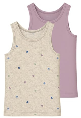 NAME IT Mädchen Nmftank Top 2p Peyote Hearts Noos Nmftank Top 2P Peyote Hearts Noos (1er Pack)
