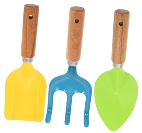 VILLCASE 1 Satz Sandspielzeug Set für Teiliges Set aus Buchenholz Rechen für Sandkasten und Am Strand Fördert Kreativität und Eltern Beziehungen