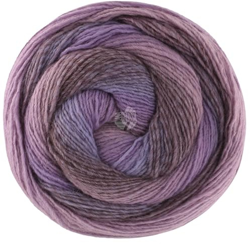 LANA GROSSA Gomitolo Versione | Dochtgarn mit Farbverlauf | Handstrickgarn aus 60% Schurwolle & 40% Polyacryl | 200g Wolle zum Stricken & Häkeln | 700m GarnFB 460