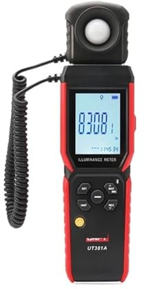 Misuratore di luminosità UT381A 400000 Lx Design girevole diviso Luxmetro Fotometro digitale Misuratore di luce