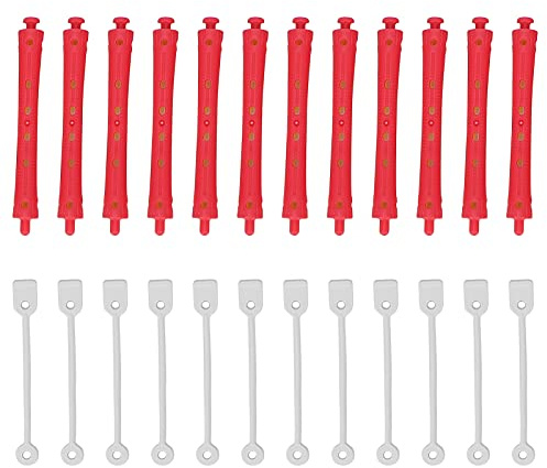Yinhing Tiges de Permanente en Plastique pour Cheveux, 12 Pièces, Rouleaux à Friser pour Cheveux Ondulés à Froid, pour Coiffure Professionnelle, Matériau PP de Haute qualité, Sûr,