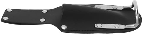 LIFKICH Ergonomisches Hammerholster aus Schwarzem Pu Leder für Bauarbeiten mit Robuster Hammerschlaufe und Gürtelhalterung für Zimmermannshammer und Zangen